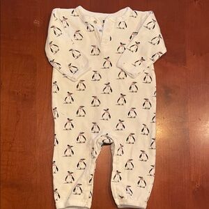 Penguin Print, 6-9m Button One Piece